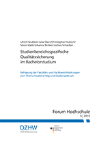 Cover Forum Hochschule 3/2015: Studienbereichsspezifische Qualittssicherung im Bachelorstudium